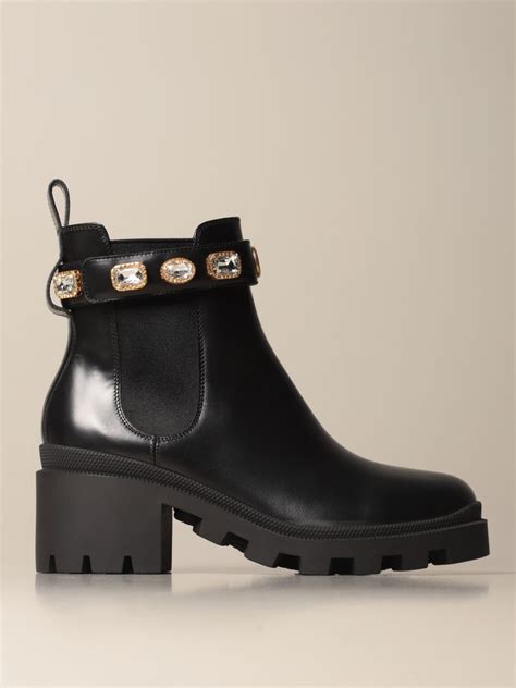 gucci boots rhinestones|Gucci signature boots.